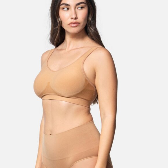 Underoutfit The Comfort Shaping Bra Women's Large Coffee With Extender NWT - Picture 2 of 6